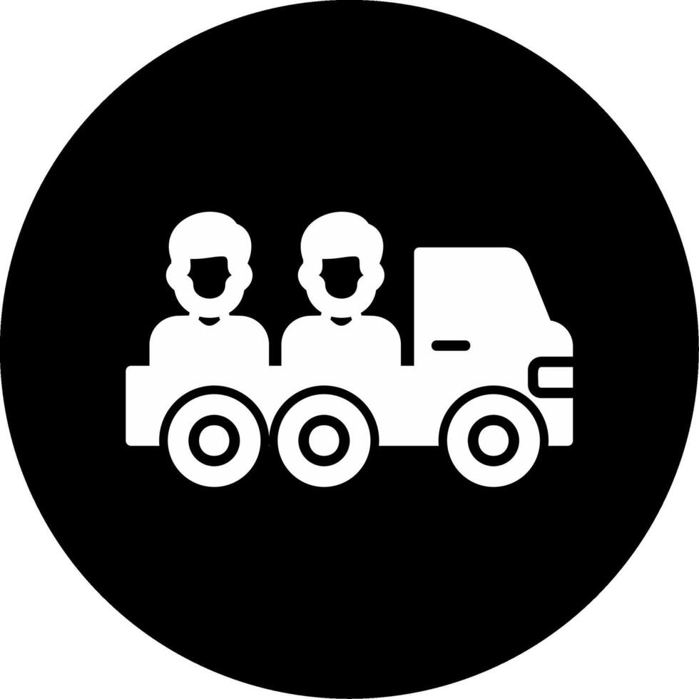 Pickup-Truck-Vektor-Symbol vektor