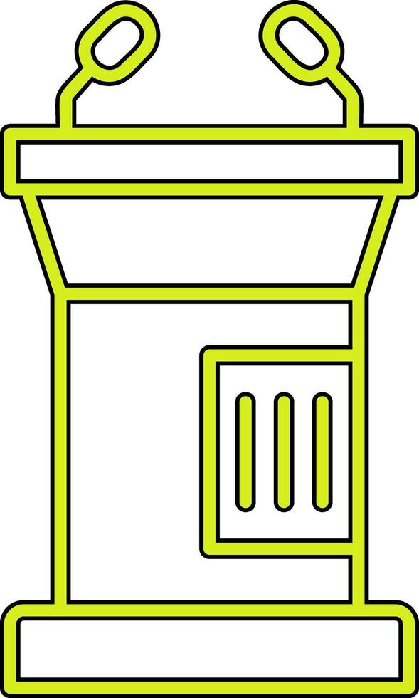 Rednerpult-Vektor-Symbol vektor
