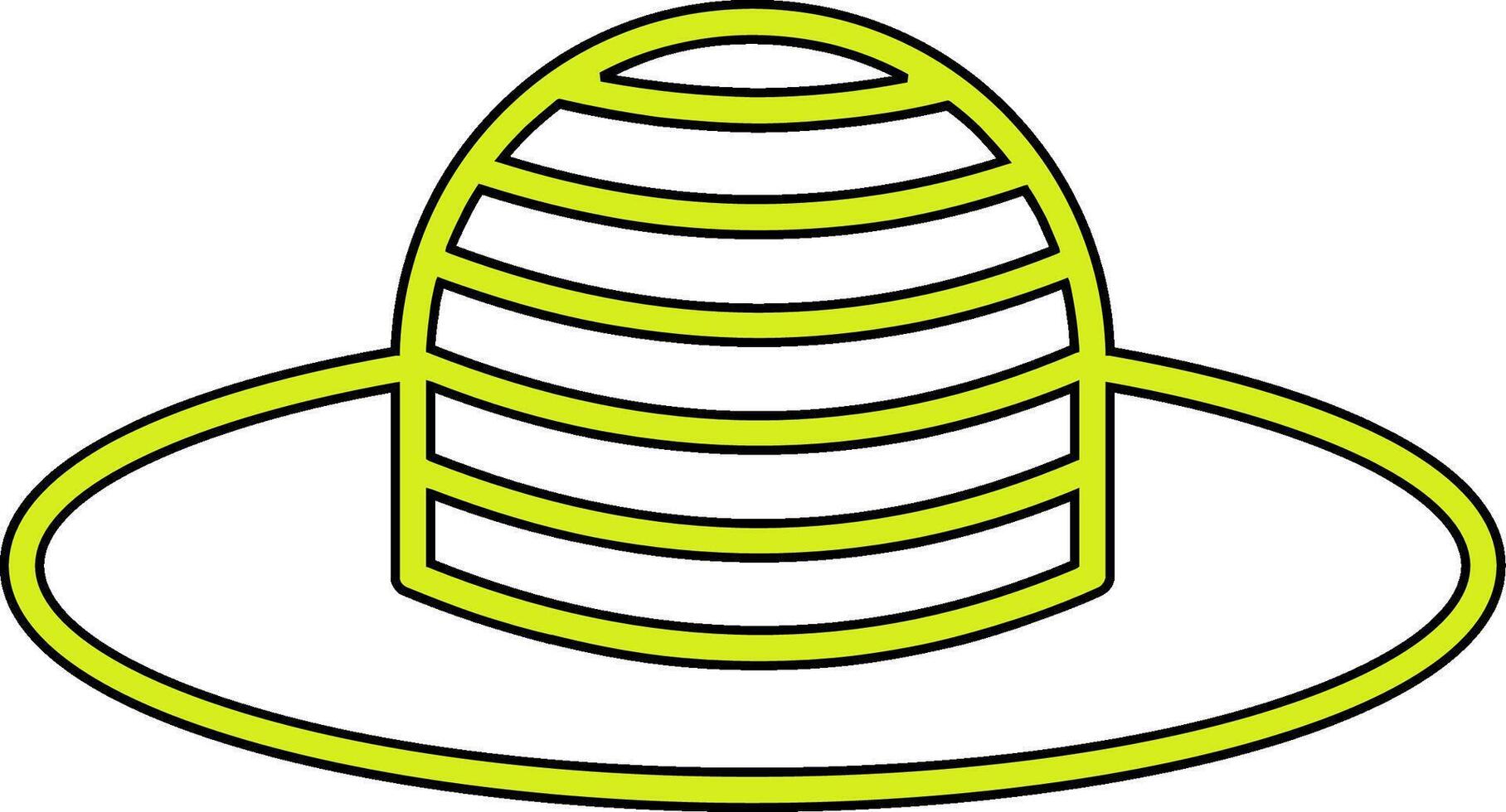 Sonne Hut Vektor Symbol