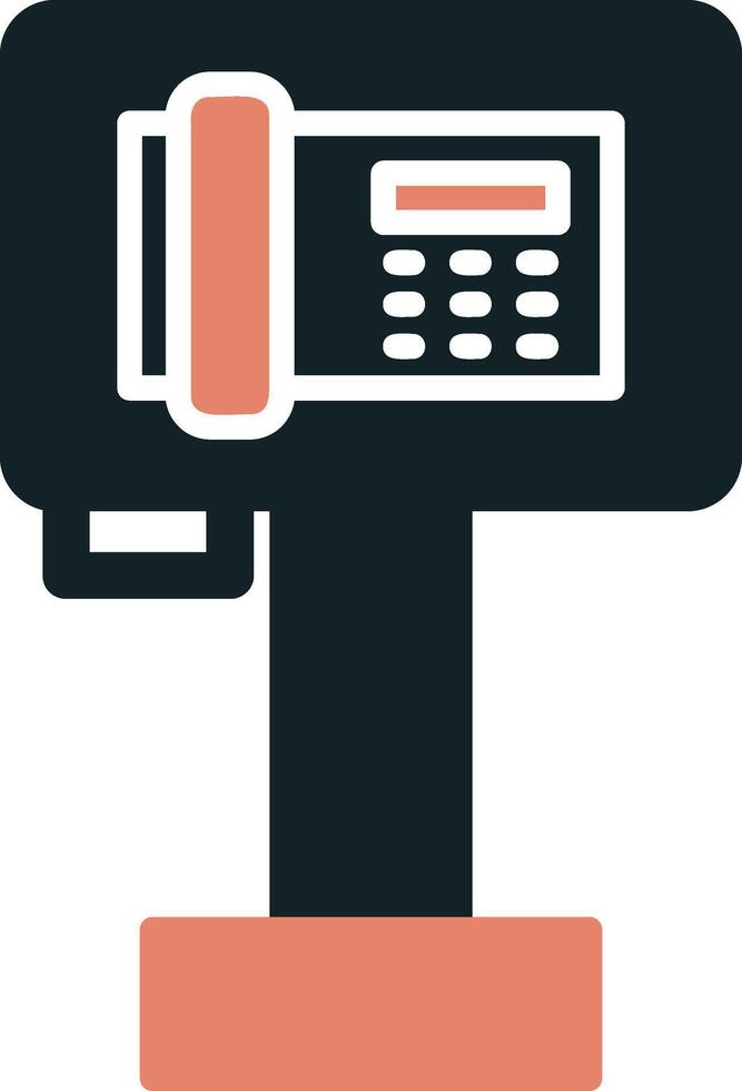 Öffentlichkeit Telefon Vektor Symbol