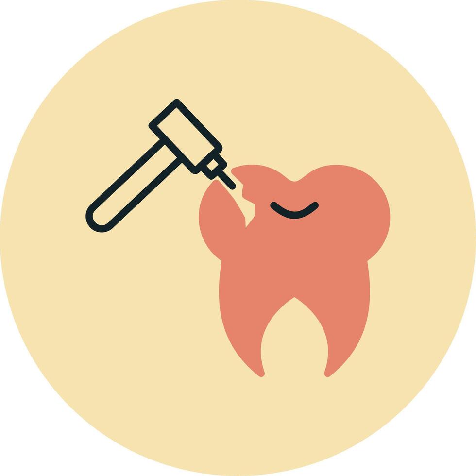Zahn Bohren Vektor Symbol