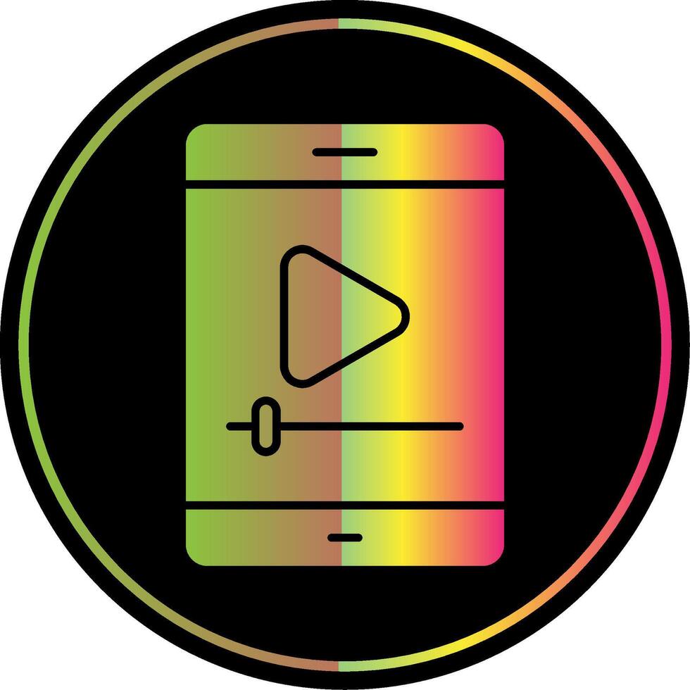 Handy, Mobiltelefon Marketing Glyphe fällig Farbe Symbol vektor
