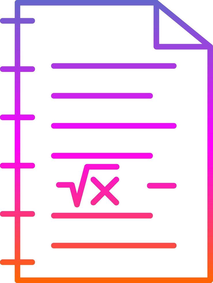 Symbol für den Gradienten der mathematischen Linie vektor