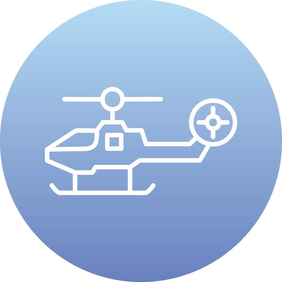 Kämpfer Hubschrauber Vektor Symbol