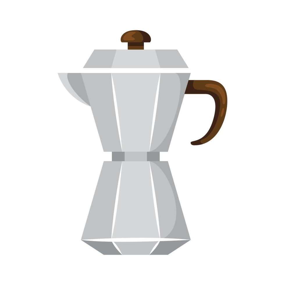 Moka Topf Symbol Illustration. Vektor Design