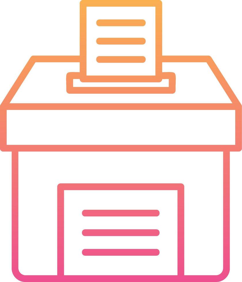 röstning låda vektor ikon