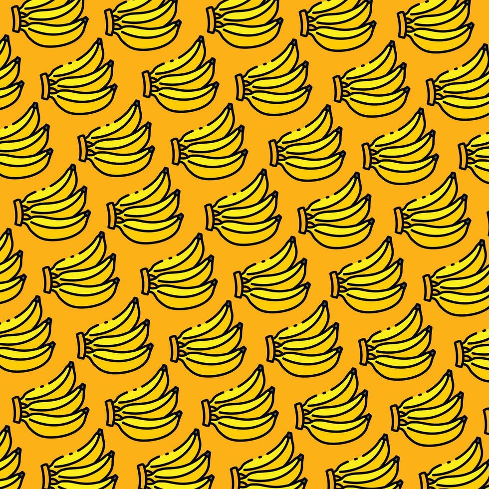 Banane Muster Design oder Hintergrund vektor