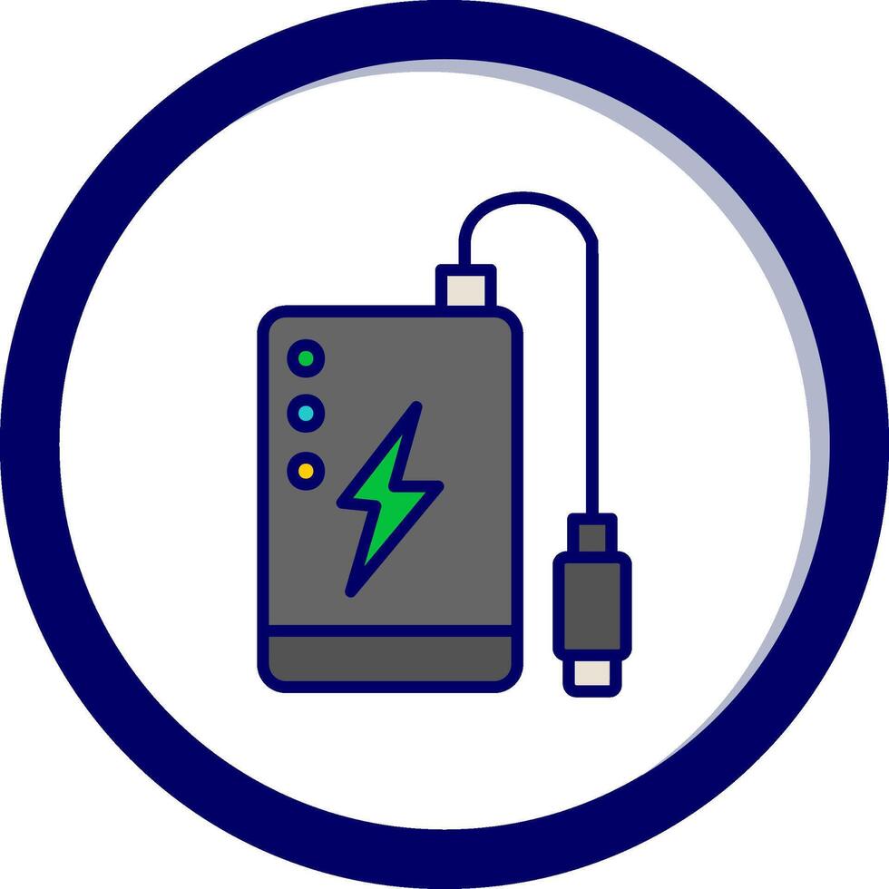 Powerbank-Vektorsymbol vektor