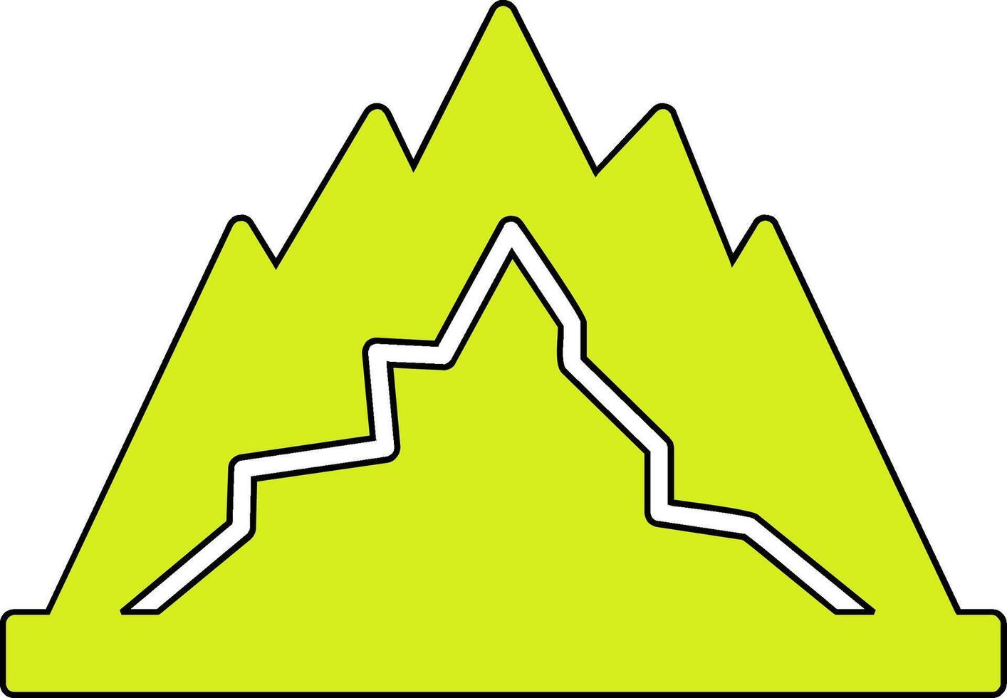 Berg-Vektor-Symbol vektor