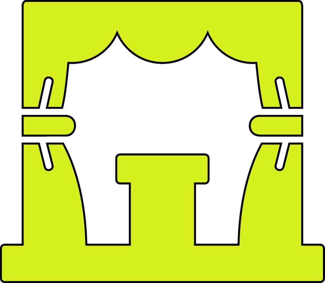 Bühnenvektor-Symbol vektor