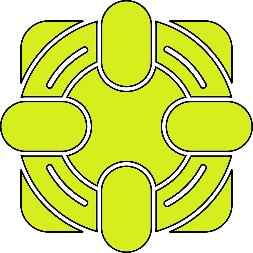 Rettungsring-Vektor-Symbol vektor