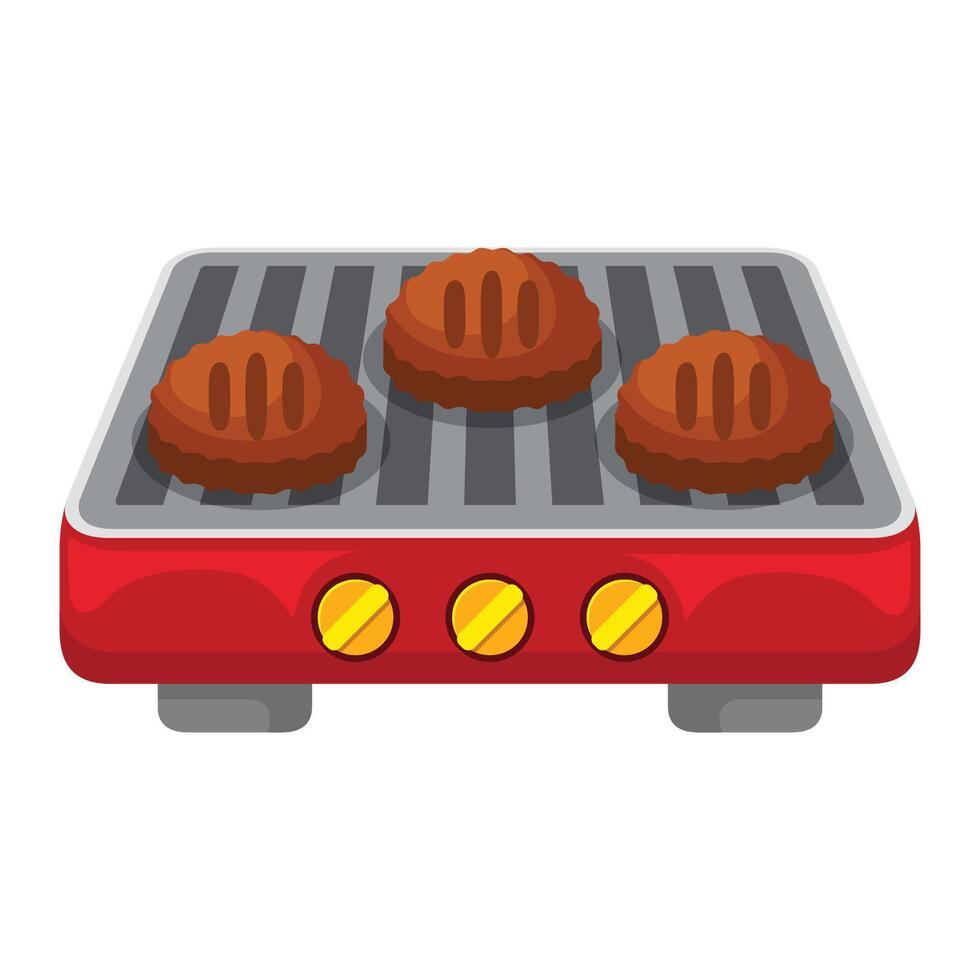 utegrill grill ikon illustration. vektor design
