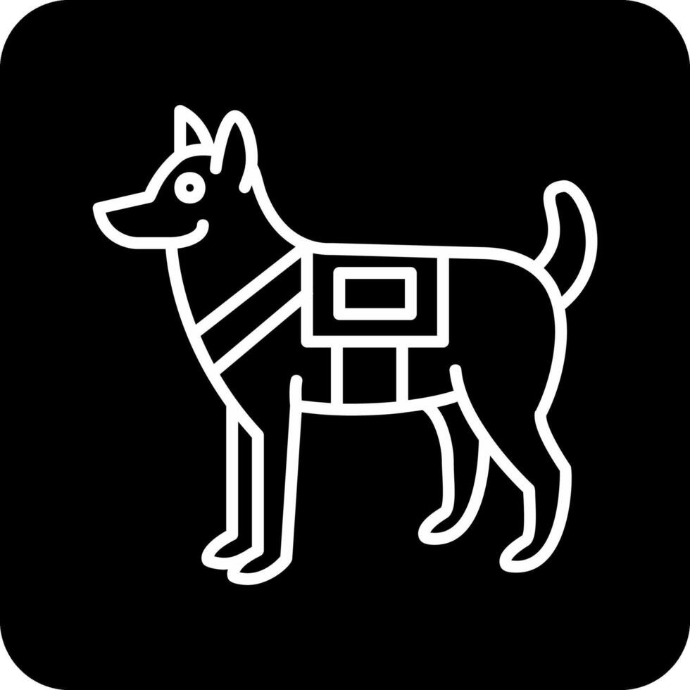 Militär- Hund Vektor Symbol