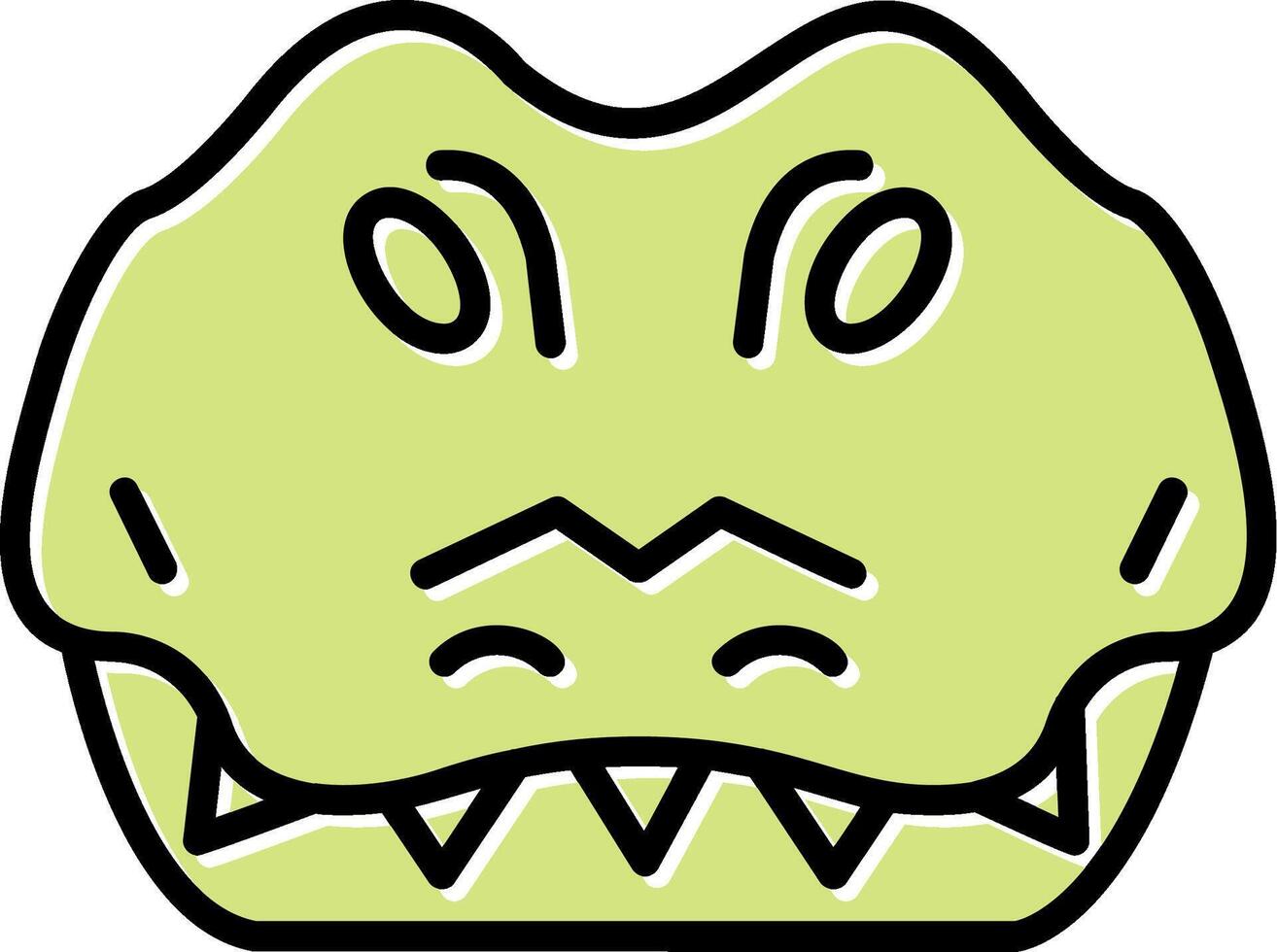 krokodil vektor ikon