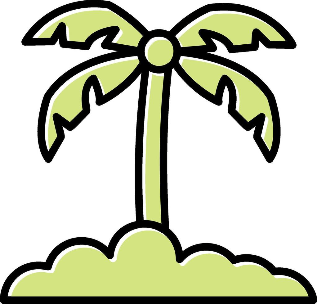 Palme Blatt Vektor Symbol