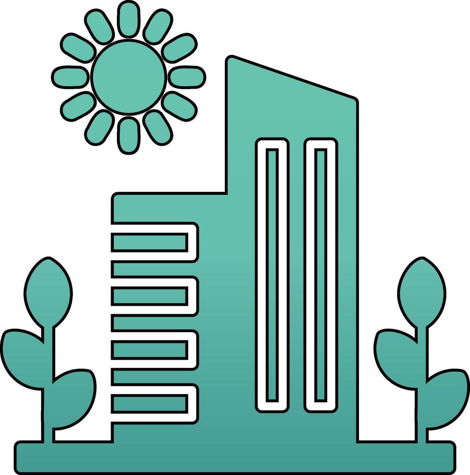 Grün Stadt Vektor Symbol
