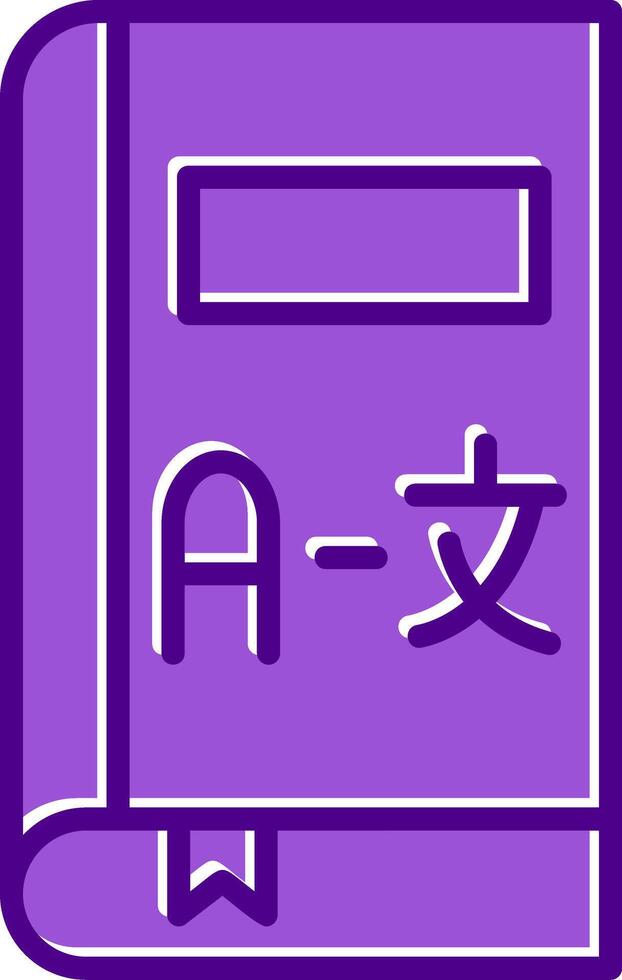 Übersetzen Buch Vektor Symbol