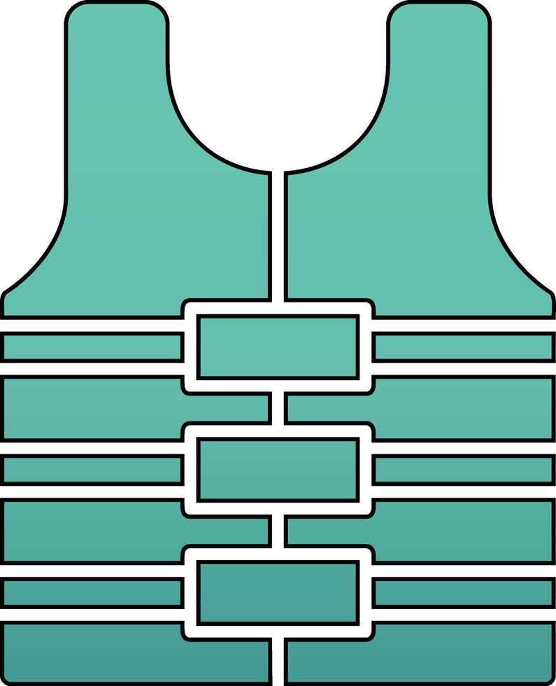 Schwimmweste-Vektor-Symbol vektor