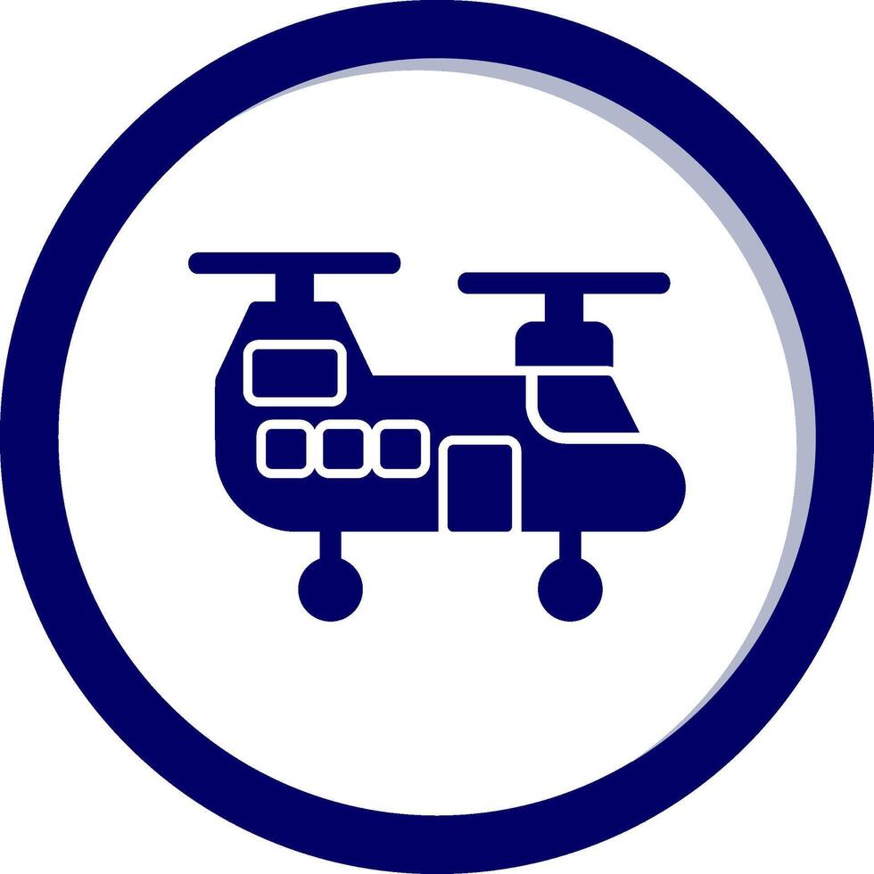 militär helikopter vektor ikon