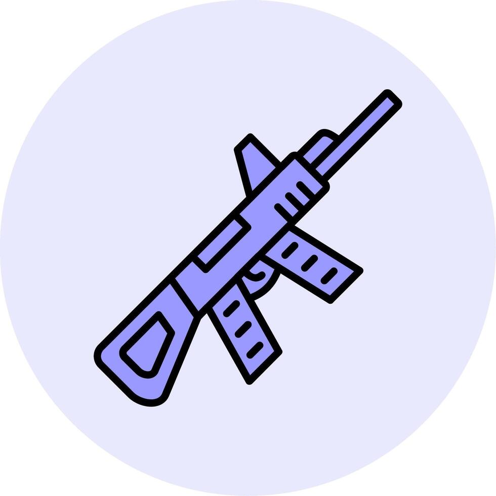 Maschinengewehr-Vektorsymbol vektor