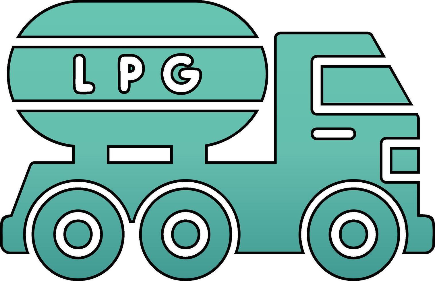 Gas LKW Vektor Symbol