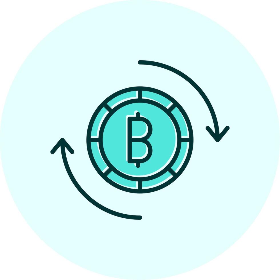 Bitcoin Austausch Vektor Symbol