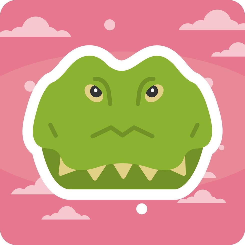 krokodil vektor ikon