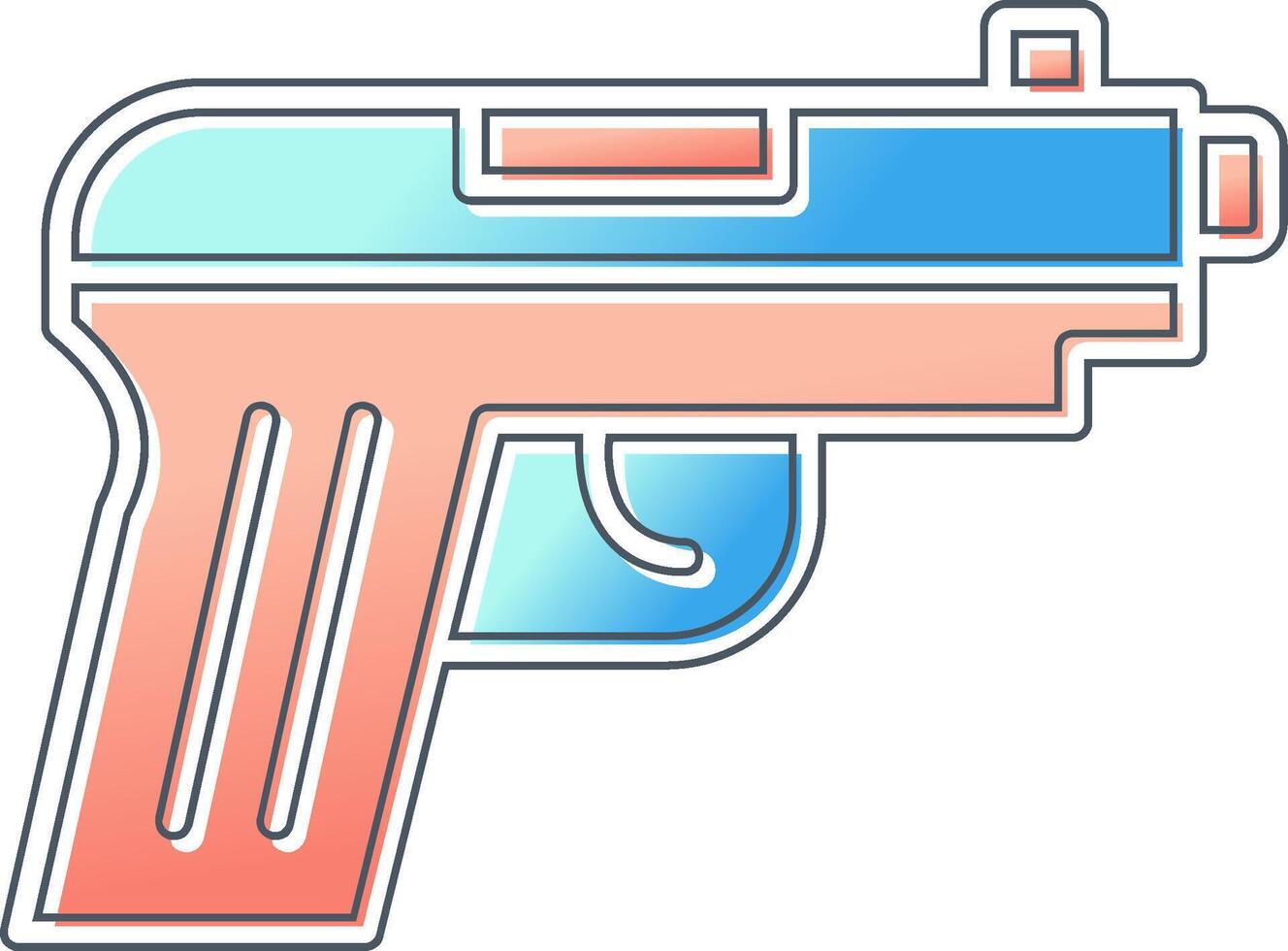 pistol pistol vektor ikon