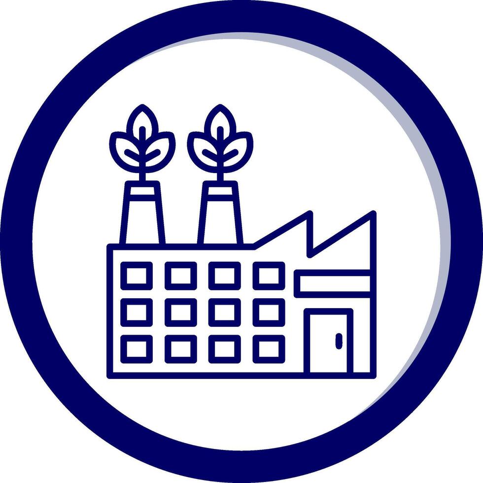 Öko Fabrik Vektor Symbol