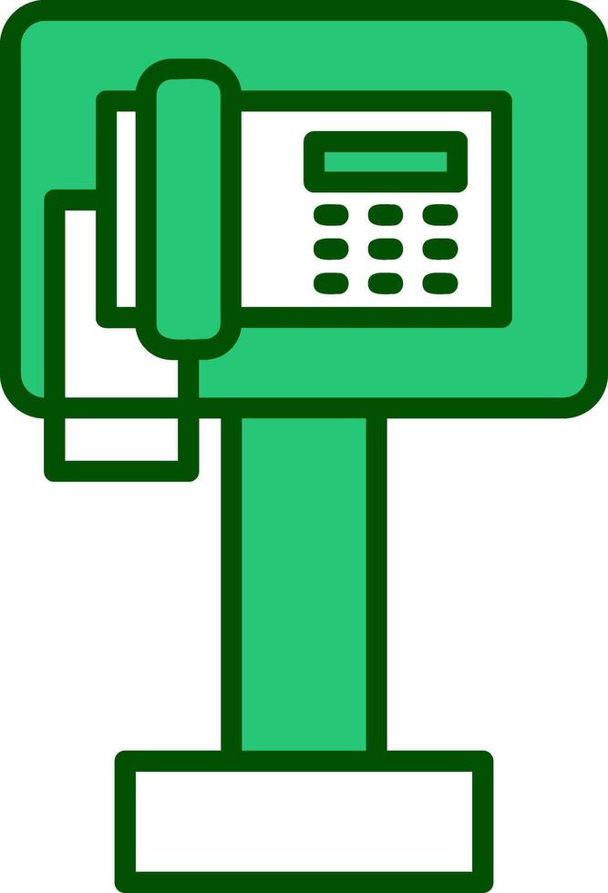 offentlig telefon vektor ikon