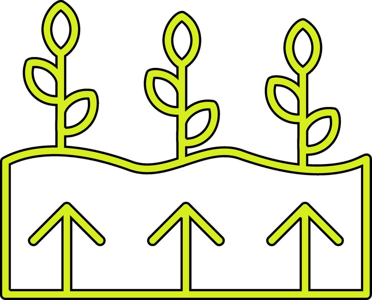 Vektorsymbol für geothermische Energie vektor