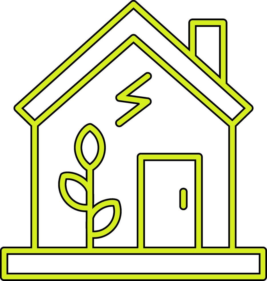 grünes Haus-Vektor-Symbol vektor