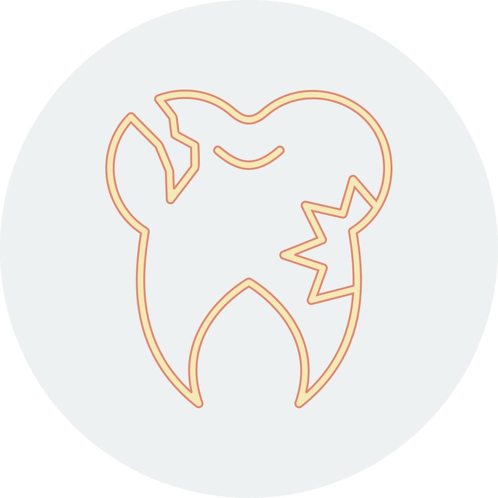 Karies Zahn Vektor Symbol