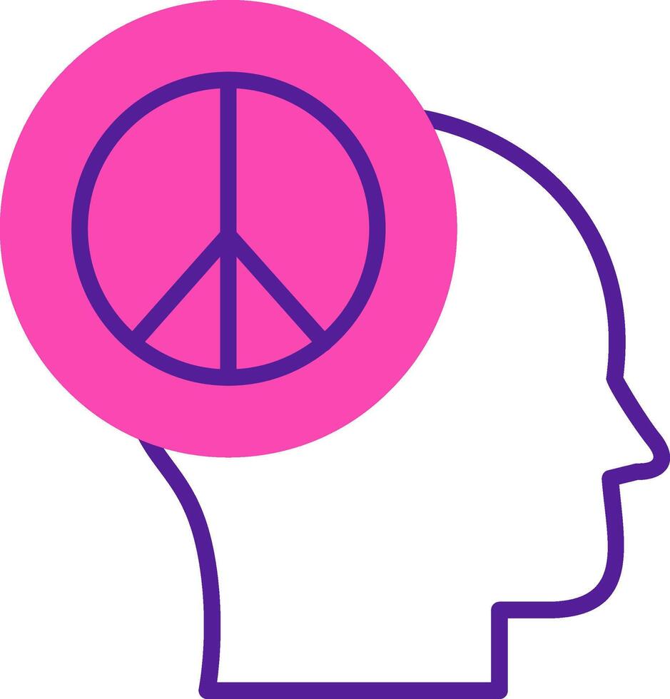 Frieden von Verstand Vektor Symbol