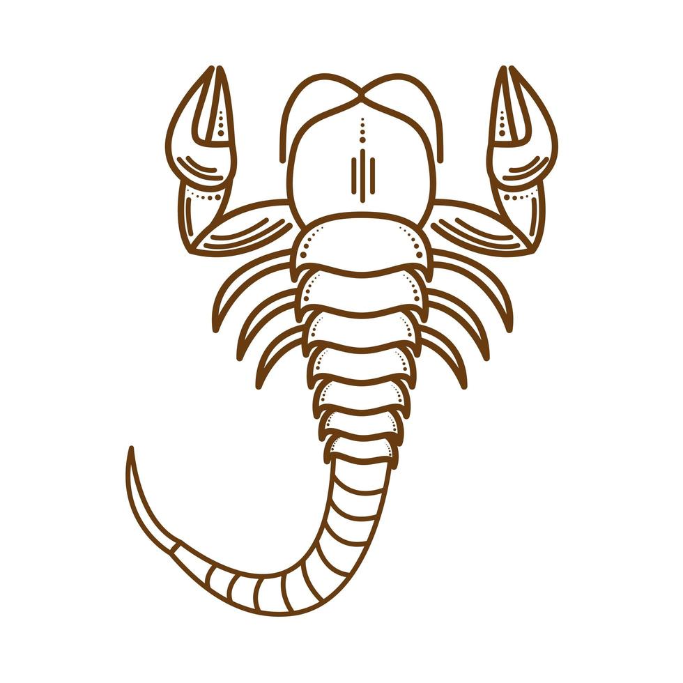 skorpion astrologi symbol vektor