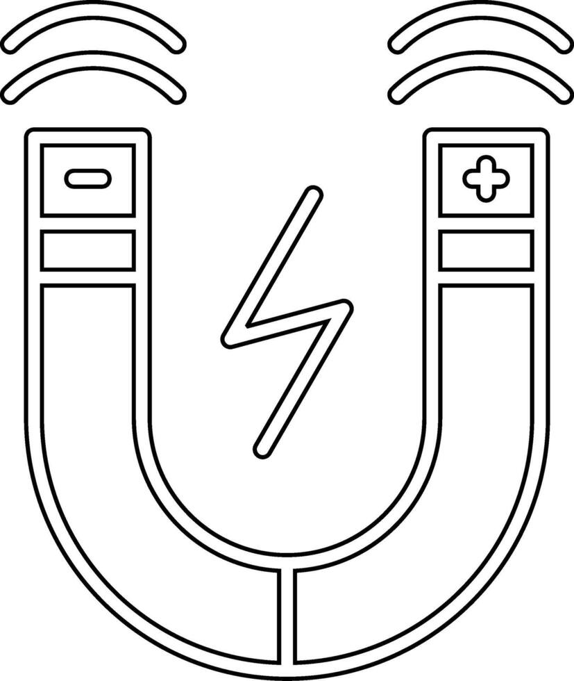 Magnetfeld-Vektor-Symbol vektor