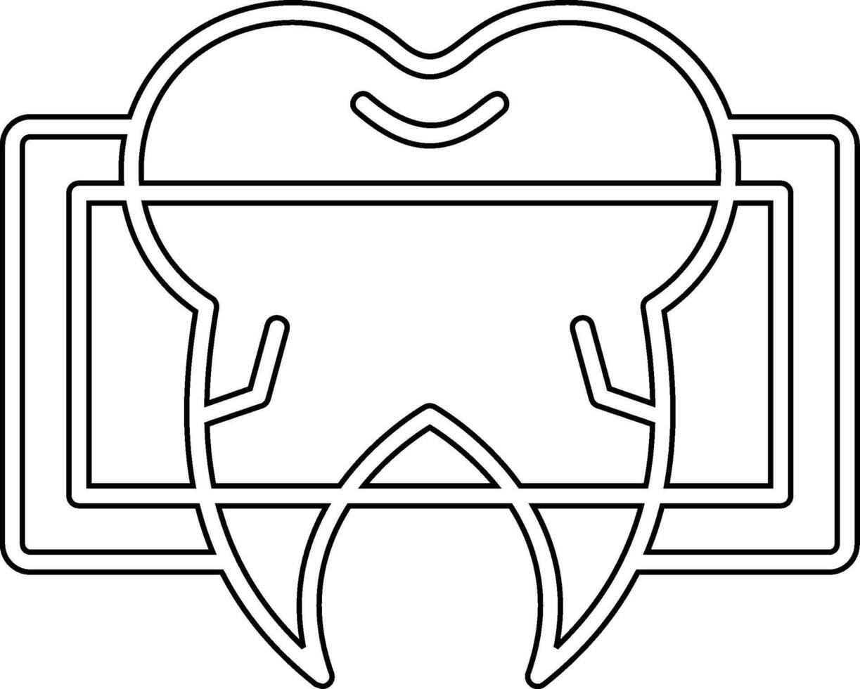 Dental x Strahl Vektor Symbol