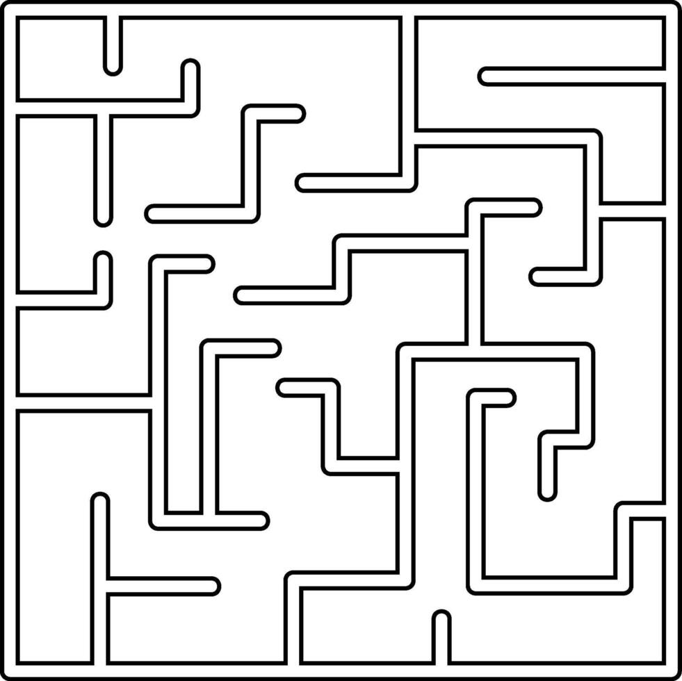labyrint vektor ikon