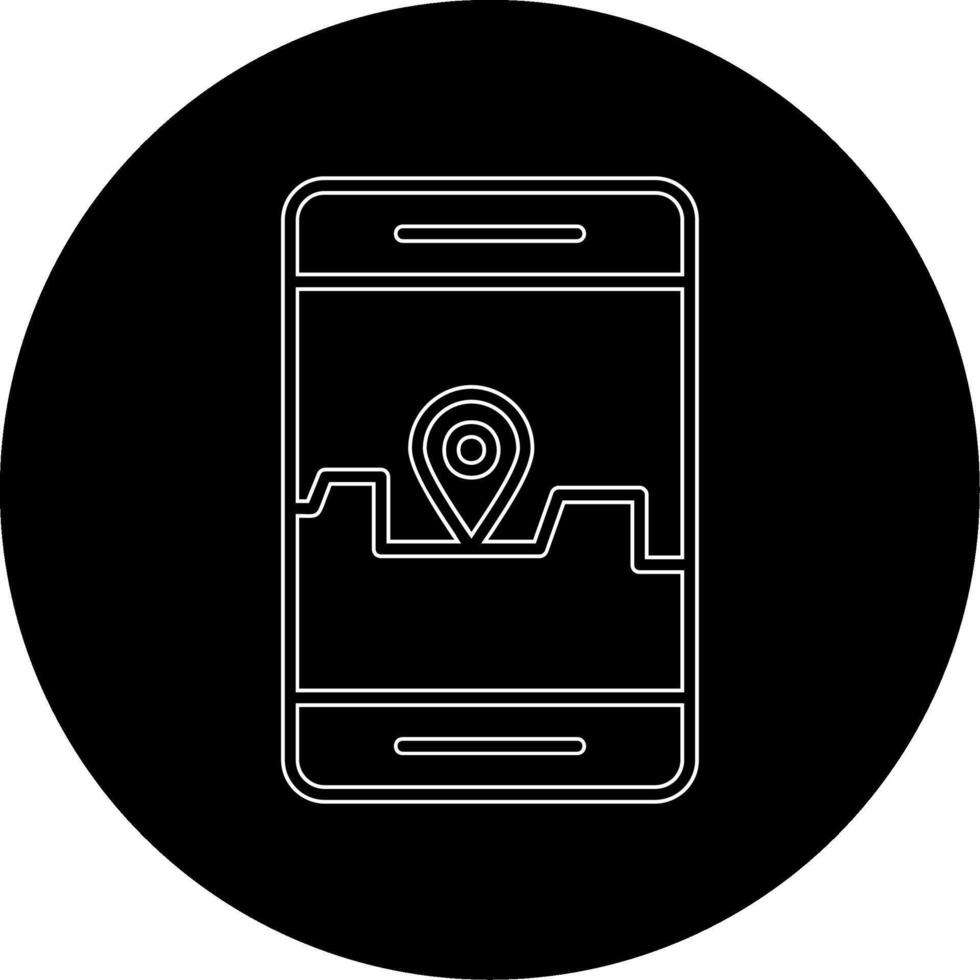 Smartphone Geographisches Positionierungs System Vektor Symbol