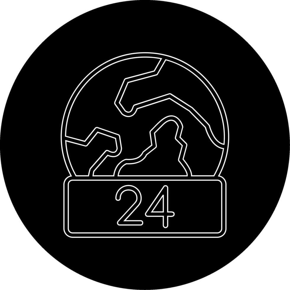 24-Stunden-Vektorsymbol vektor