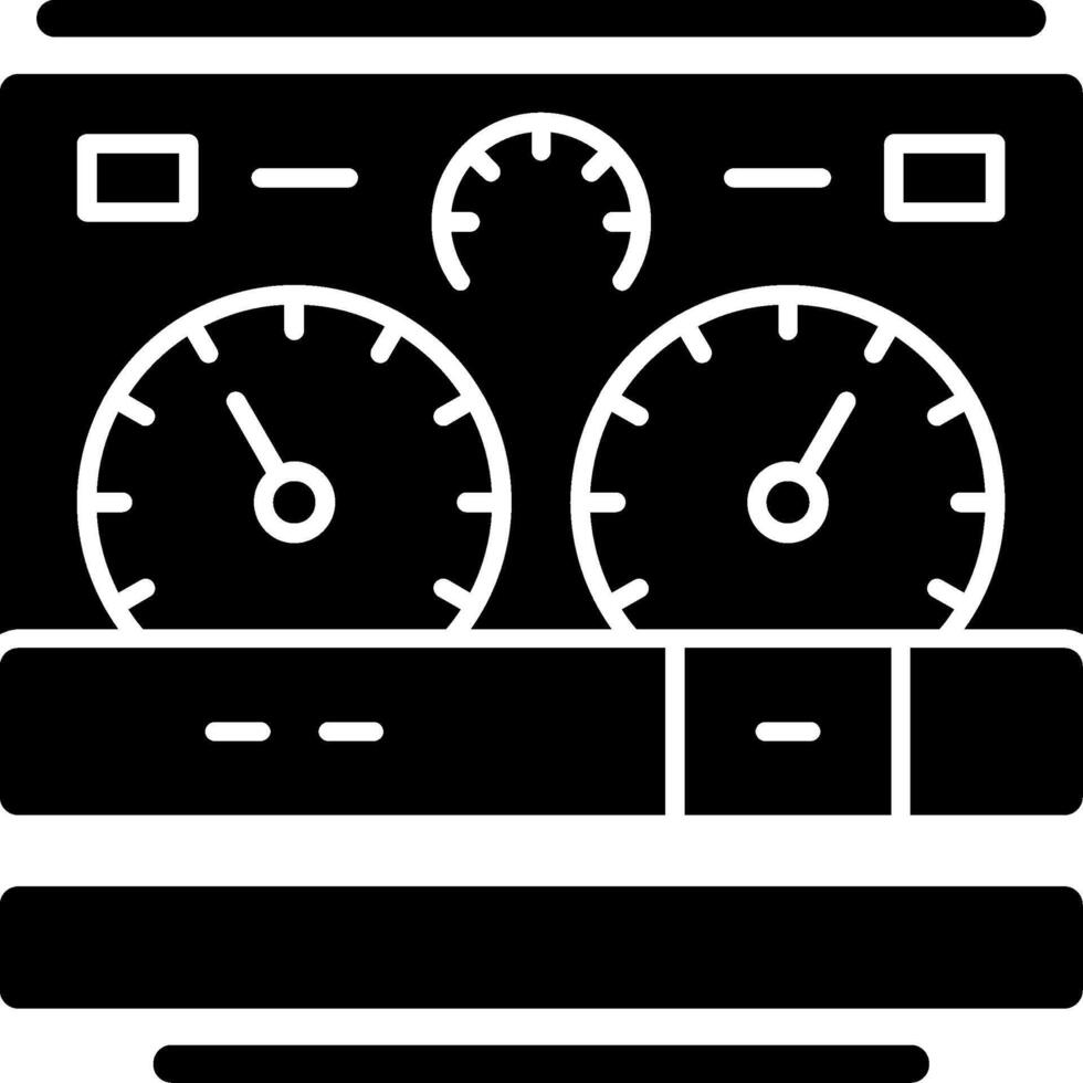 Dashboard-Glyphensymbol vektor