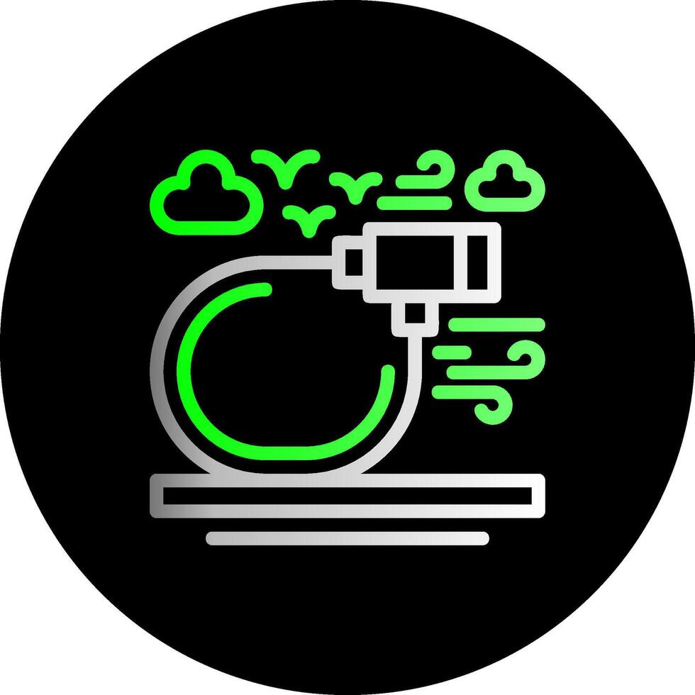 Fahrrad sperren Dual Gradient Kreis Symbol vektor