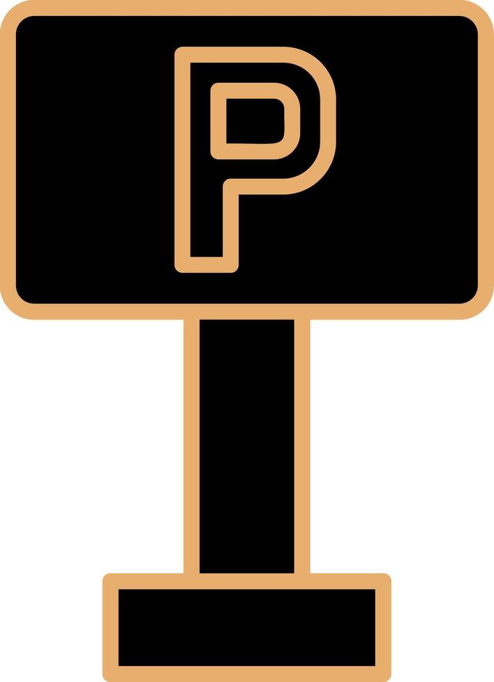 parkering tecken vektor ikon
