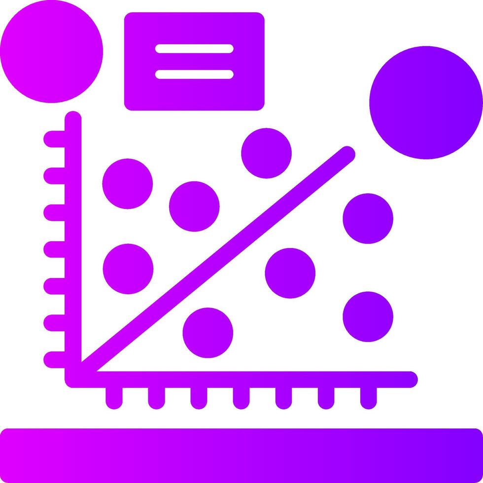 streuen Handlung solide multi Gradient Symbol vektor