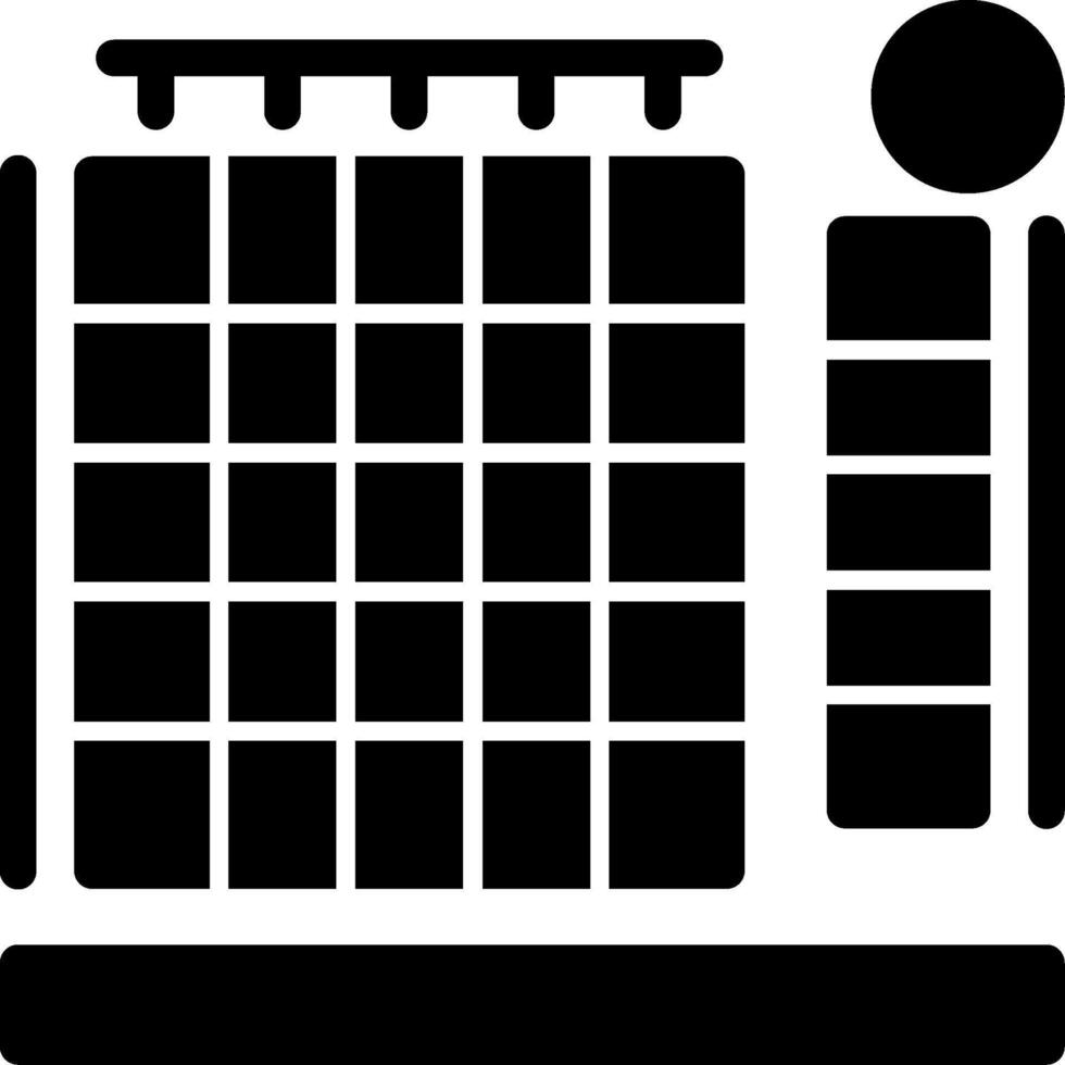 Heatmap Glyphe Symbol vektor