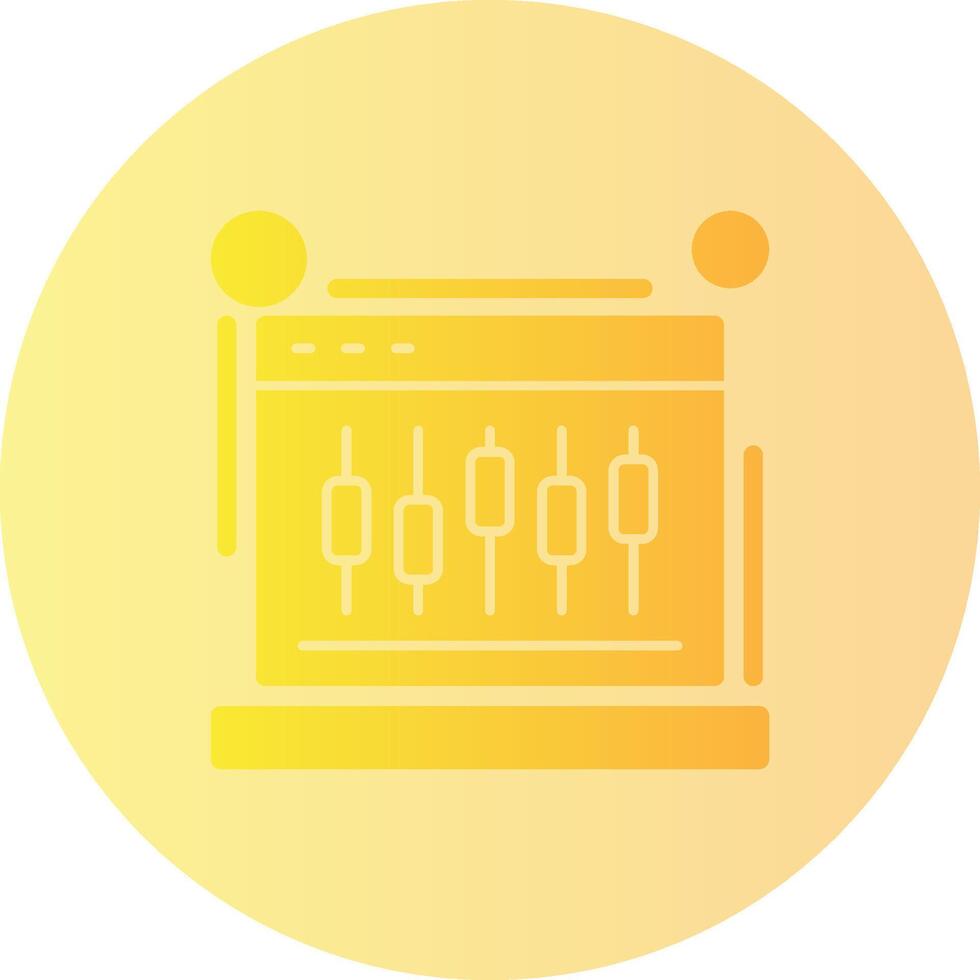 Sozial Medien Analytik Gradient Kreis Symbol vektor