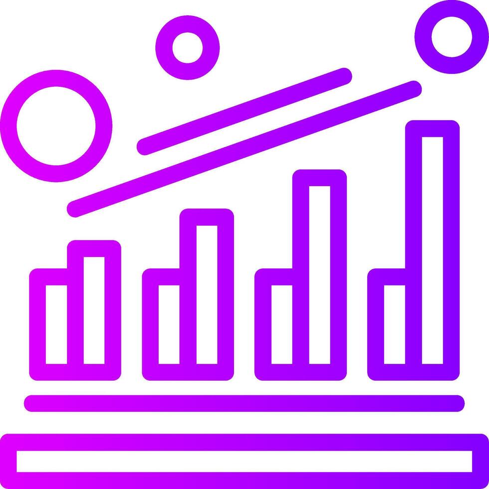 Roi linear Gradient Symbol vektor