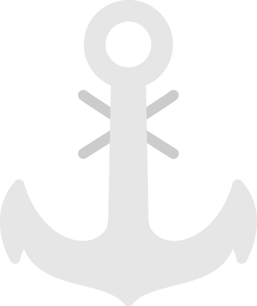 Marine- Anker eben Symbol vektor