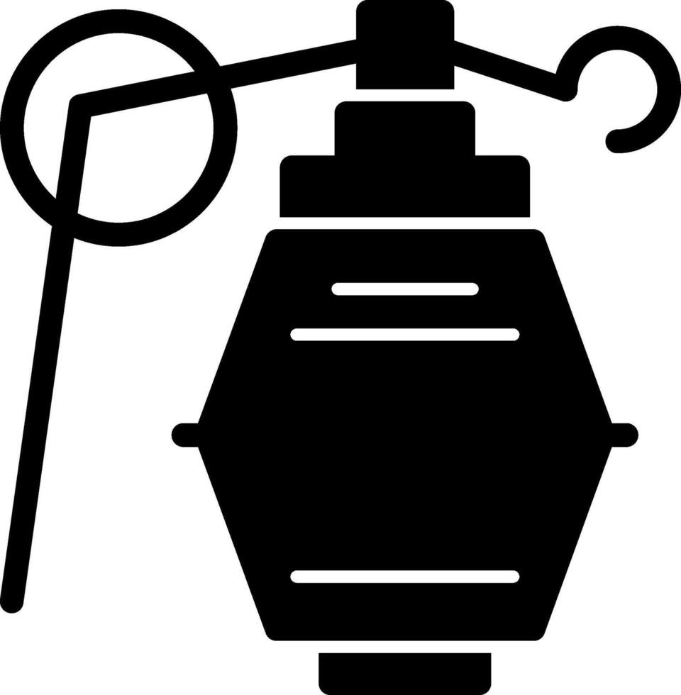 hand granat glyf ikon vektor