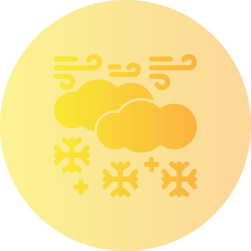 Schnee Gradient Kreis Symbol vektor